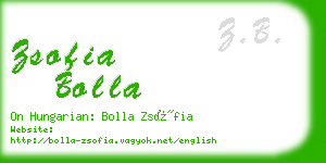 zsofia bolla business card